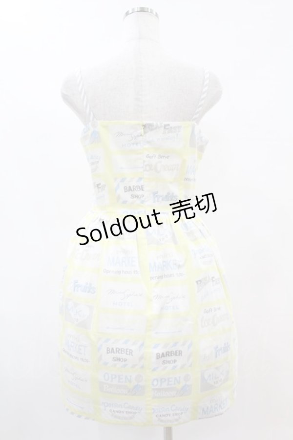 画像2: MILK / MILK TOWNドレス  レモンベース H-25-06-10-1031-ML-OP-KB-ZH (2)