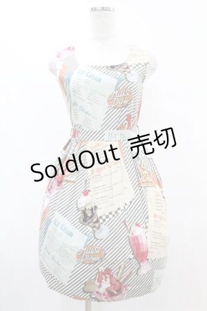 画像: MILK / MILK Sweetsドレス  グレーストライプ H-25-06-10-1034-ML-OP-KB-ZH