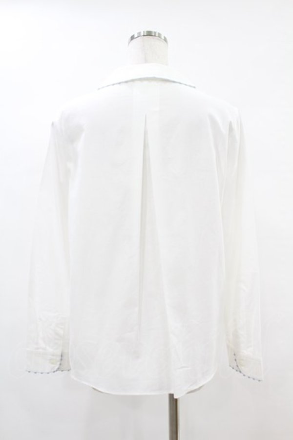 画像2: Jane Marple / Prince Louis’s shirt  ホワイト H-25-06-10-1049-JM-BL-KB-ZH (2)
