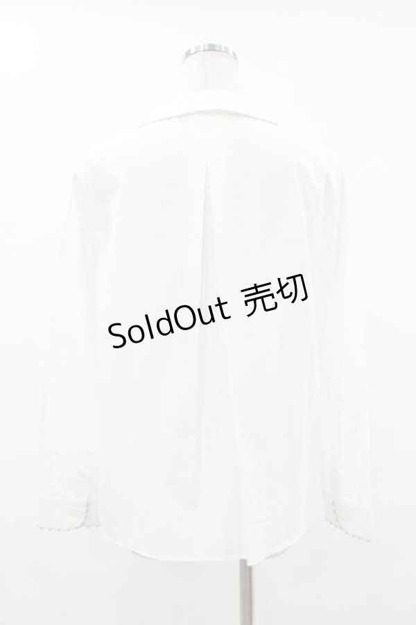 画像2: Jane Marple / Prince Louis’s shirt  ホワイト H-26-01-09-029-JM-BL-KB-ZH (2)