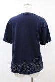 画像2: Jane Marple / Anniversary ribbonsエンブロイダリーティーシャツ レギュラー ネイビー H-25-06-10-1060-JM-TO-KB-ZH (2)