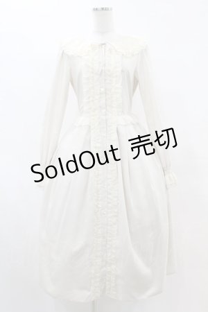 画像: Melody BasKet / ホイップフリルワンピース  アイボリー H-25-06-10-1018-LO-OP-KB-ZH
