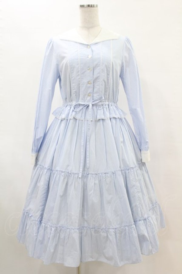 画像1: Melody BasKet / ナイチンゲールワンピース  サックス H-25-06-10-1019-LO-OP-KB-ZH (1)