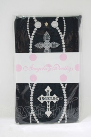画像: Angelic Pretty / Brilliant Crossタイツ  ブラック H-25-06-10-064-AP-ZA-NS-ZH