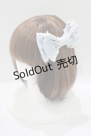 画像: CHOCOCHIP COOKIE / リボンバレッタ  サックス H-25-06-10-071-LO-AC-NS-ZH