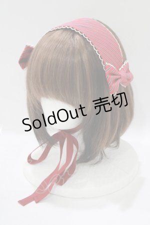 画像: Angelic Pretty / ブリティッシュカレッジヘッドドレス  ワイン H-25-06-10-072-AP-AC-NS-ZH