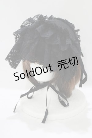 画像: metamorphose / 総レースブリム付ヘッドドレス  ブラック H-25-06-10-073-ME-AC-NS-ZH