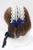 画像2: MAM MAXICIMAM / ミラクルスウィート ラ・クラルテ ヘッドドレス  ネイビー H-25-06-10-075-GO-AC-NS-ZH (2)