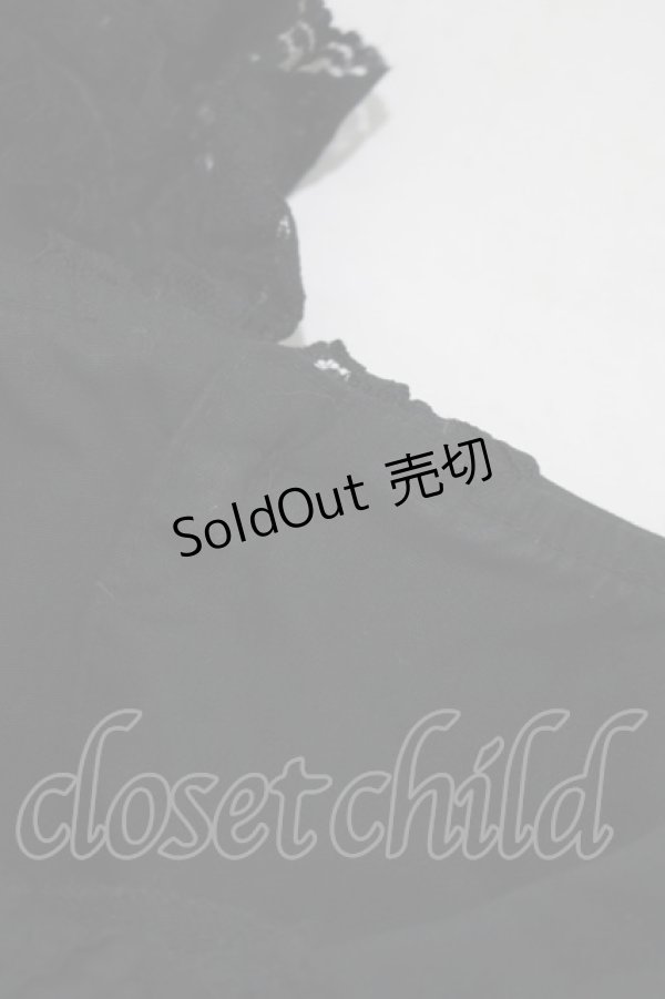 画像4: metamorphose / ラッパ袖ティアードワンピース Free ブラック H-25-06-10-010-ME-OP-NS-ZH (4)