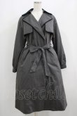 画像1: axes femme / バイカラーレーストレンチコート M グレー H-25-06-10-016-AX-CO-NS-ZH (1)