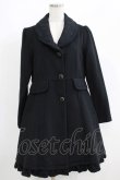 画像1: axes femme / レースカラーコート M ブラック H-25-06-10-019-AX-CO-NS-ZH (1)