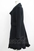 画像2: axes femme / レースカラーコート M ブラック H-25-06-10-019-AX-CO-NS-ZH (2)