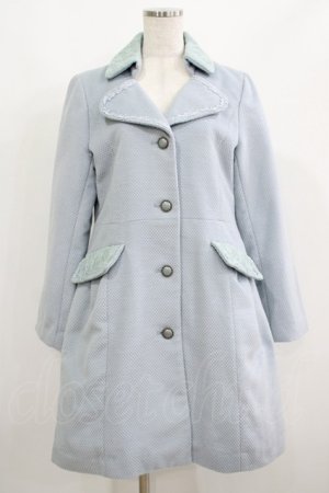 画像: axes femme / レース襟コート M サックス H-25-06-10-020-AX-CO-NS-ZH