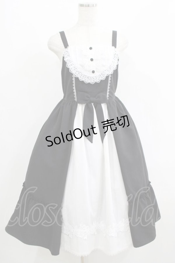 画像1: axes femme kawaii / 童話の小公女ジャンスカ M ブラック H-25-06-10-002-AX-OP-NS-ZH (1)