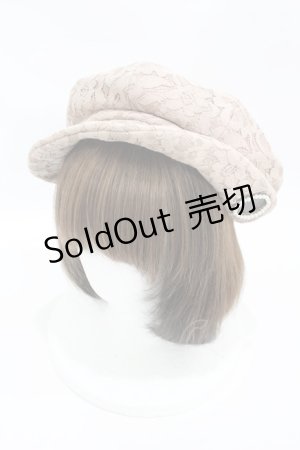 画像: axes femme / 総レースキャスケット  ベージュ H-25-06-11-001-AX-AC-NS-ZH