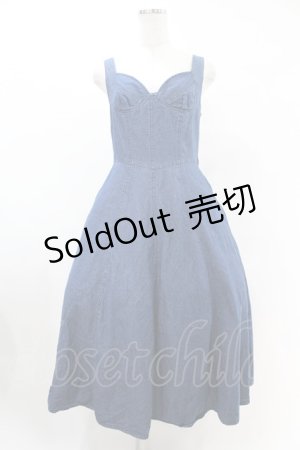 画像: an another angelus / ビスチェ切替デニムジャンパースカート Free BLUE H-25-06-11-006-CA-OP-NS-ZH