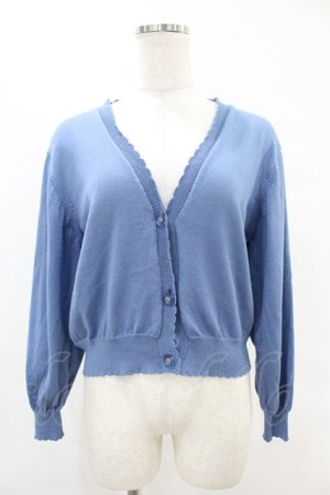 画像: F&A / クリアマーガレット釦UVカットニットカーディガン Free BLUE H-25-06-11-055-LO-TO-NS-ZH