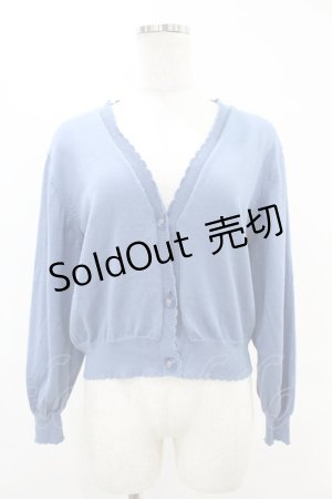 画像: F&A / クリアマーガレット釦UVカットニットカーディガン Free BLUE H-25-06-11-055-LO-TO-NS-ZH