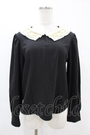 画像: an another angelus / ミルフィーユクレリック衿ブラウス Free BLACK H-25-06-11-059-CA-BL-NS-ZH