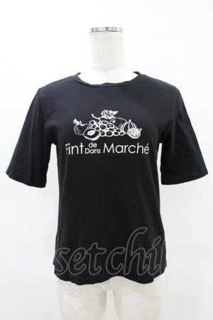 画像: Fi.n.t / マルシェフルーツロゴT Free BLACK H-25-06-11-060-CA-TS-NS-ZH
