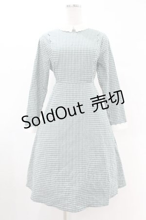 画像: Fi.n.t / スカラップ使いギンガムチェックワンピース Free GREEN×WH H-25-06-11-012-CA-OP-NS-ZH