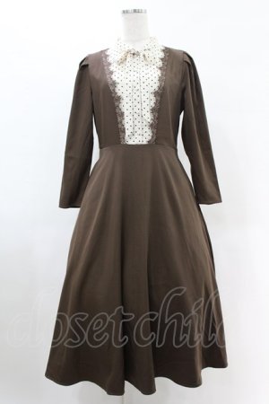 画像: an another angelus / ドットヨークボウタイワンピース Free BROWN H-25-06-11-014-CA-OP-NS-ZH