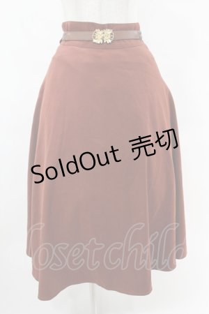 画像: an another angelus / ローズアンティークベルト付きフレアースカート Free BROWN H-25-06-11-020-CA-SK-NS-ZH