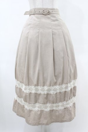 画像: an another angelus / トーションレースライン使いスカート Free L/BEIGE H-25-06-11-025-CA-SK-NS-ZH