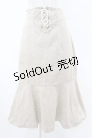 画像: an another angelus / フロントレースアップロングマーメイドスカート Free BEIGE H-25-06-11-026-CA-SK-NS-ZH