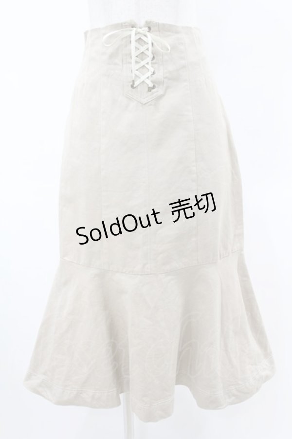 画像1: an another angelus / フロントレースアップロングマーメイドスカート Free BEIGE H-25-06-11-026-CA-SK-NS-ZH (1)