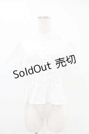 画像: an another angelus / コルセットタックブラウス Free OFF WHITE H-25-06-11-028-CA-BL-NS-ZH