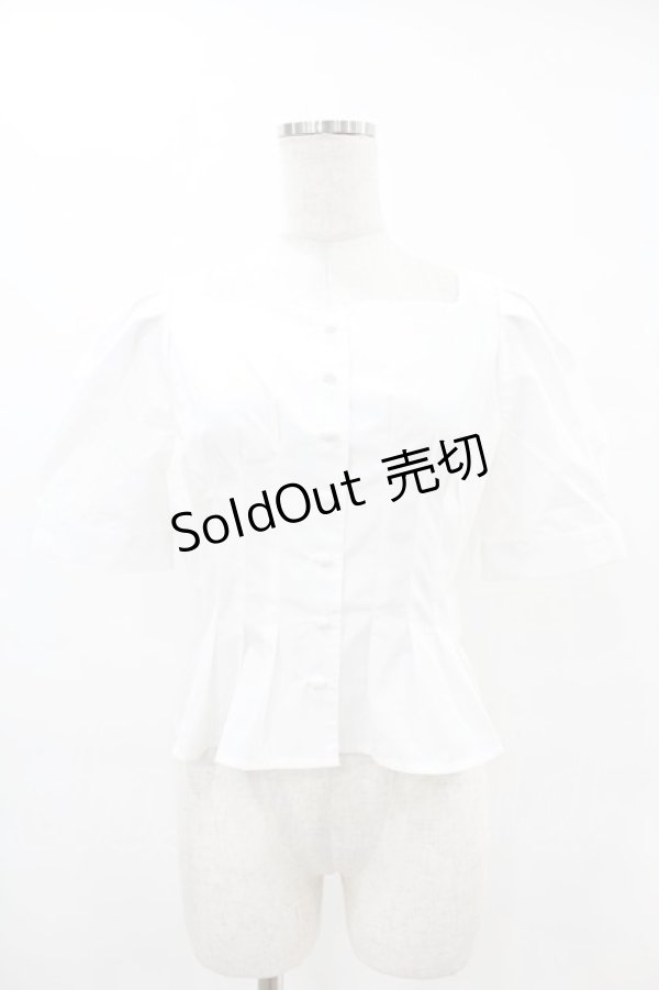 画像1: an another angelus / コルセットタックブラウス Free OFF WHITE H-25-06-11-028-CA-BL-NS-ZH (1)