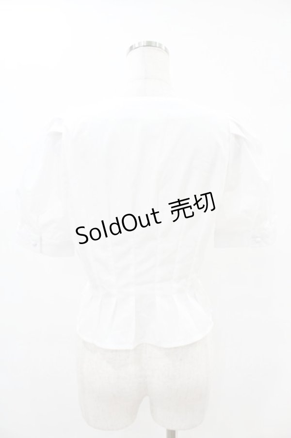画像2: an another angelus / コルセットタックブラウス Free OFF WHITE H-25-06-11-028-CA-BL-NS-ZH (2)