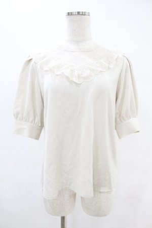 画像: an another angelus / レースチェックヨーク透けプルオーバーブラウス Free IVORY H-25-06-11-032-CA-BL-NS-ZH