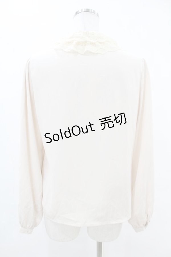 画像2: an another angelus / レースラッフルブラウス Free IVORY H-25-06-11-036-CA-BL-NS-ZH (2)