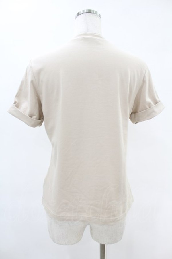 画像2: an another angelus / モックネックロゴT Free PINK BEIGE H-25-06-11-038-CA-TO-NS-ZH (2)