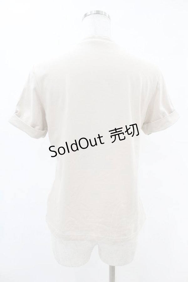 画像2: an another angelus / モックネックロゴT Free PINK BEIGE H-25-06-11-038-CA-TO-NS-ZH (2)