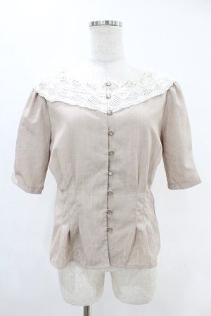 画像: an another angelus / トーションレースカラーブラウス Free L/BEIGE H-25-06-11-039-CA-BL-NS-ZH