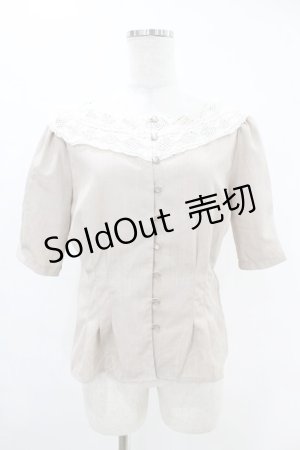 画像: an another angelus / トーションレースカラーブラウス Free L/BEIGE H-25-06-11-039-CA-BL-NS-ZH