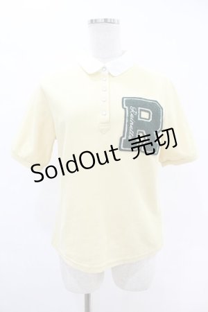 画像: Fi.n.t / レタードワッペンポロシャツ Free L/YELLOW H-25-06-11-041-CA-TO-NS-ZH