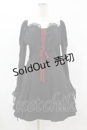 画像: DARK IN LOVE / Heart to heart valentine date princess dress L ブラック×レッド H-25-06-12-032-PU-OP-KB-ZH