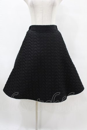 画像: Candy Stripper / HEART QUILT SKIRT 1 黒 H-25-06-12-036-PU-SK-KB-ZH