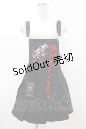 画像: DARK IN LOVE / Blood devil strap pleated dress M ブラック H-25-06-12-042-PU-OP-KB-ZH