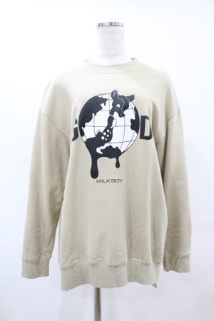 画像: MILKBOY / WORLD GODスウェット  サンド H-25-06-12-056-MB-TO-KB-ZH