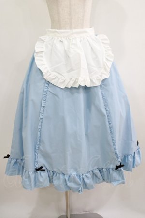 画像: Cherirulu Chocola / MYフリルスカート+エプロン LL サックス H-25-06-12-1027-GO-SK-NS-ZH