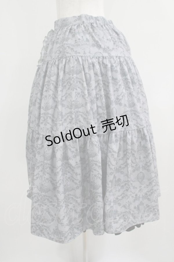 画像2: m petit by misako / NINA’Sコラボ トワルドジュイリバーシブルスカート LL グレー H-25-06-12-1028-LO-SK-NS-ZH (2)