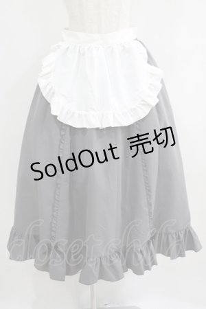 画像: Cherirulu Chocola / MYフリルスカート+エプロン LL グレー H-25-06-12-1029-GO-SK-NS-ZH