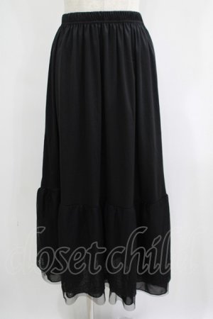 画像: axes femme / 選べる着丈レースペチスカート L ブラック H-25-06-12-1035-AX-SK-NS-ZH