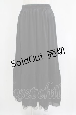 画像: axes femme / 選べる着丈レースペチスカート L ブラック H-25-06-12-1035-AX-SK-NS-ZH