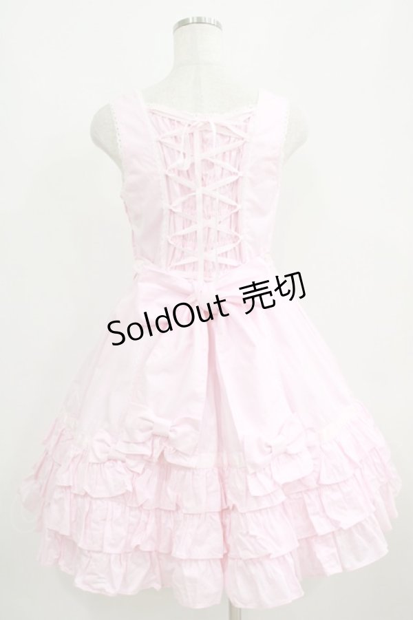 画像3: Angelic Pretty / おめかしジャボジャンパースカート Free ピンク H-25-06-12-1004-AP-OP-NS-ZH (3)